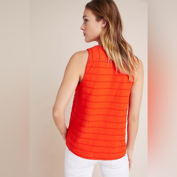 Anthropologie Maura Tank Orange - Size M Medium - Picture 3 of 11